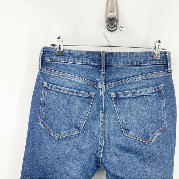 Old Navy Women Size 4 Jeans Flare Pants Dark Wash Extra High Rise Stretch Smooth - Picture 4 of 7